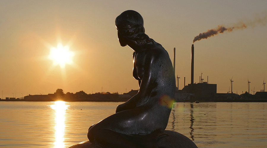 The Little Mermaid in Copenhagen, Denmark