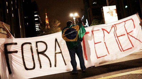 Brazilian protester