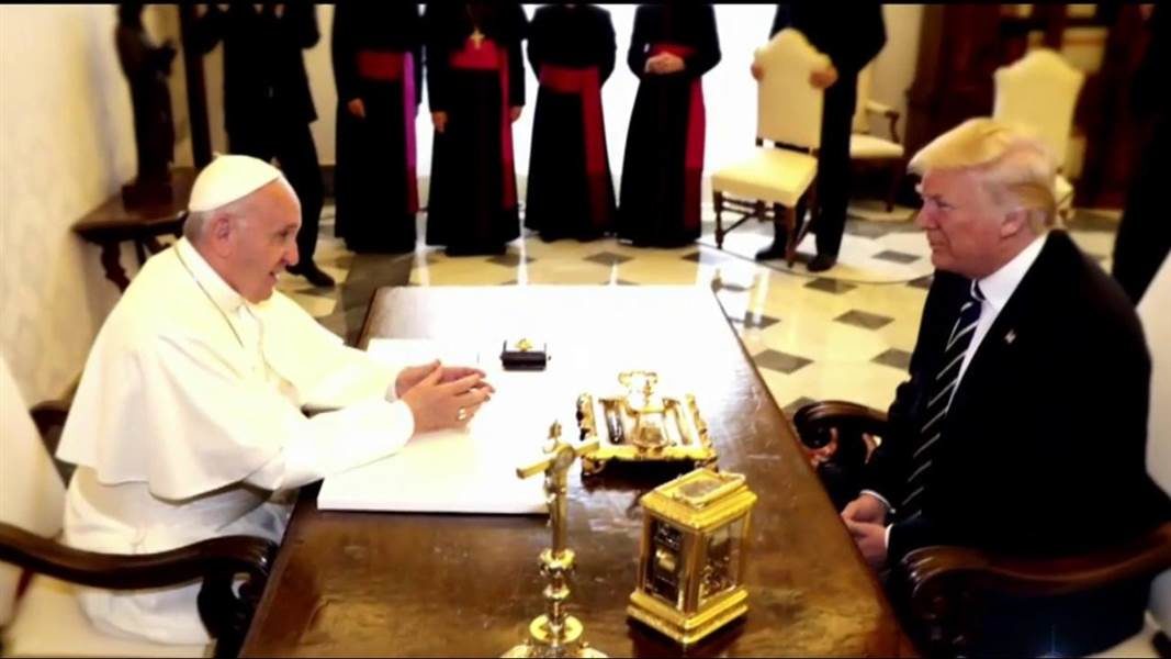 Pope and Trump