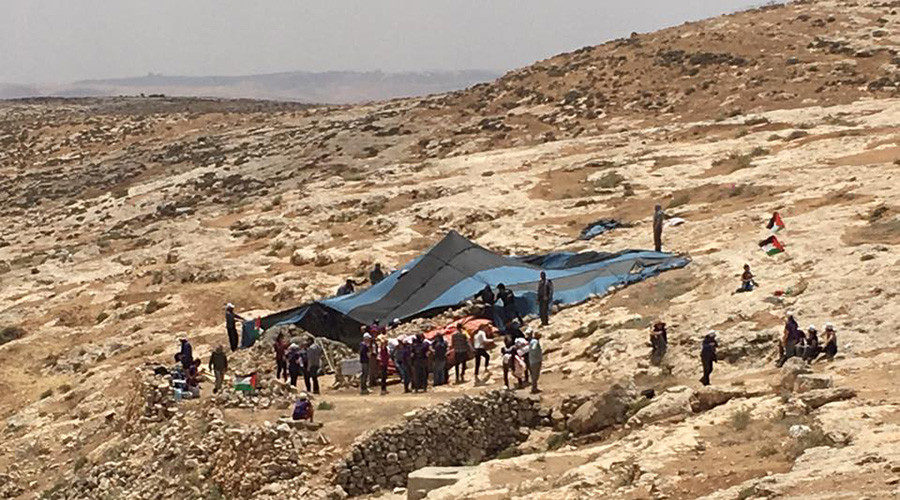 camp in South Hebron Hills