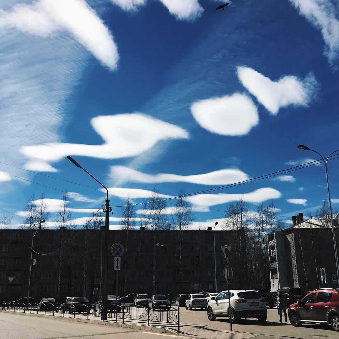 lenticular clouds over Syktyvkar, Russia