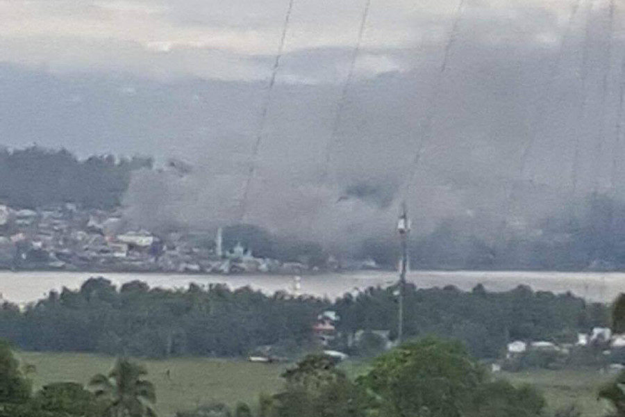 Marawi city airstrikes