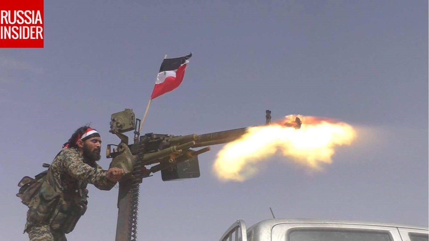 Click to enlarge Russian Syrian forces advance Deir ez-Zor