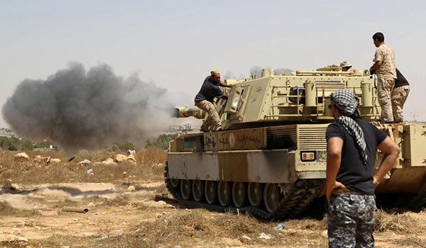 Libian rebel tank
