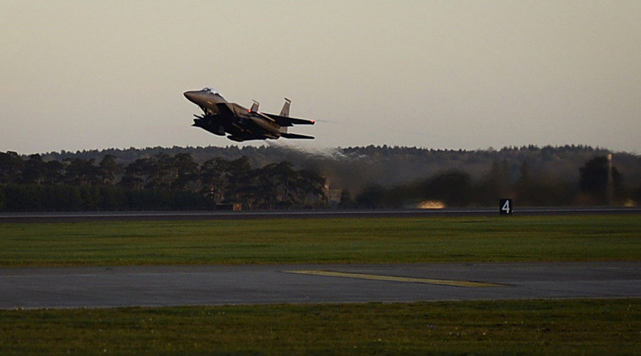 US fighter jet