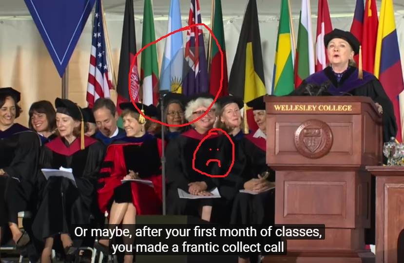 hillary wellesley college teleprompter