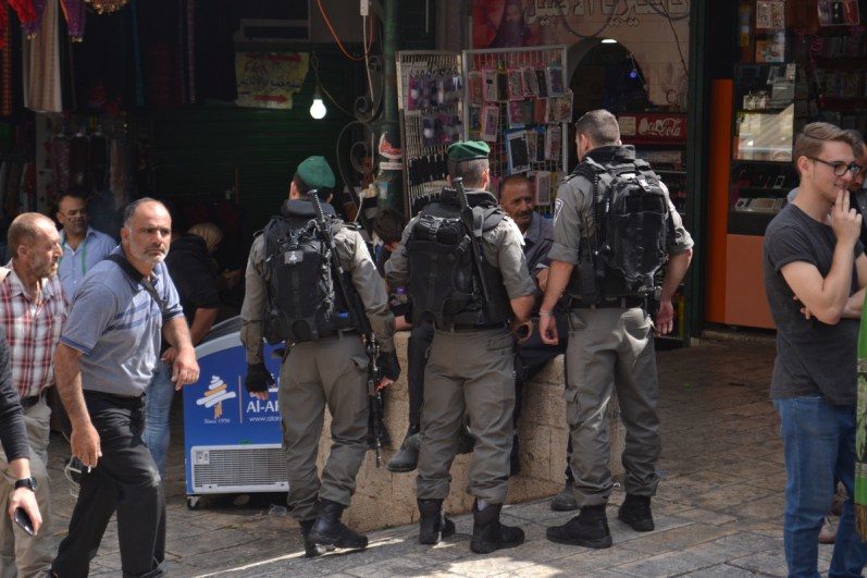 Click to enlarge Israeli police prepare for sterilization