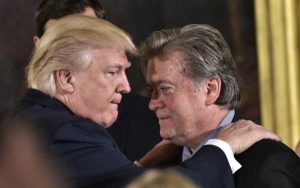 Donald Trump and Steve bannon