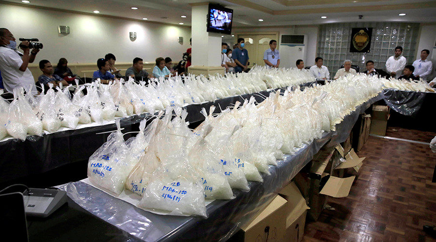 Click to enlarge crystal meth seizure in Manila