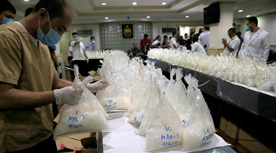 Click to enlarge crystal meth seizure in Manila