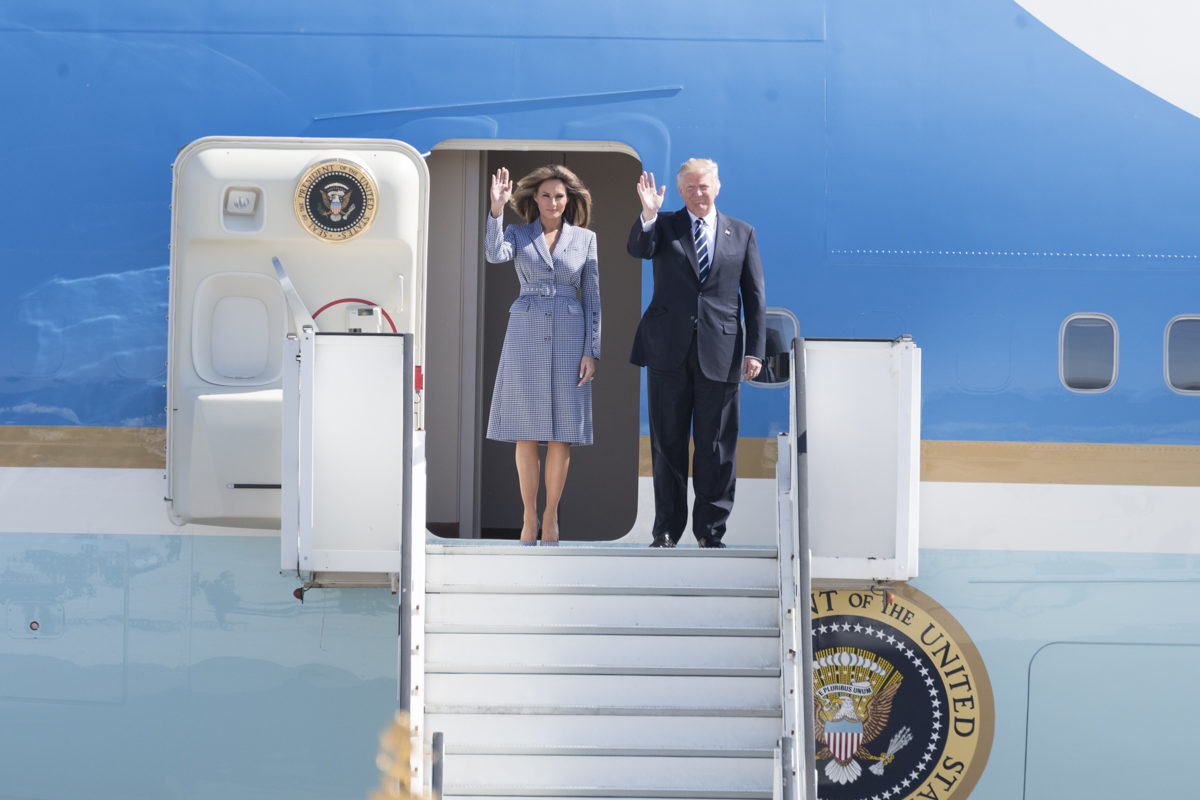 Donald J. Trump and First Lady Melania Trump traveled to Brussels