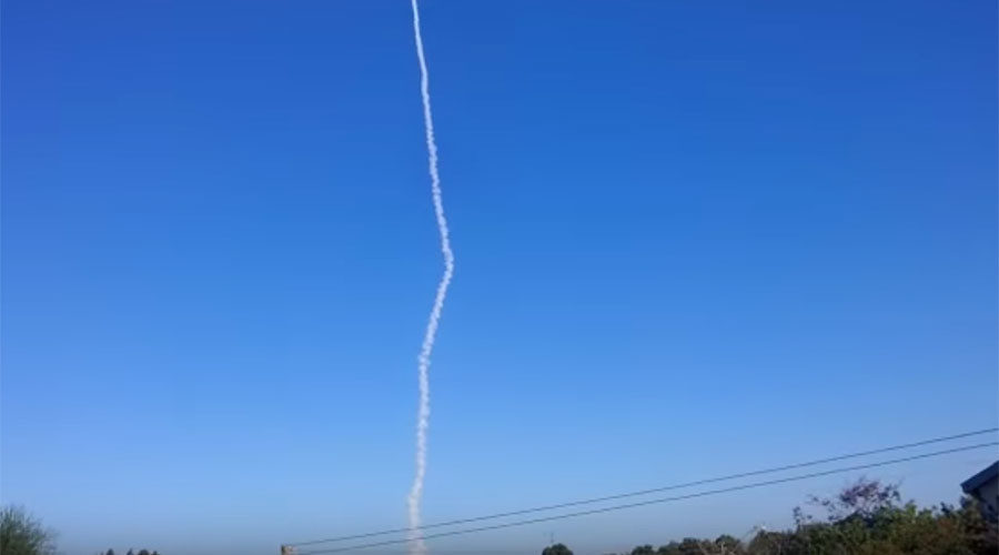 Click to enlarge Israel has conducted a test-launch of a rocket propulsion system