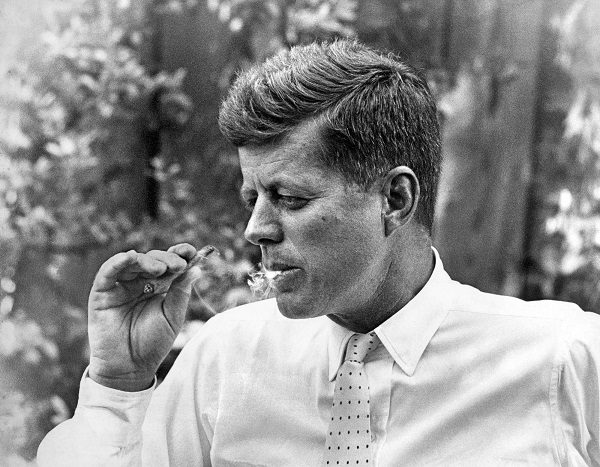 JFK smoking