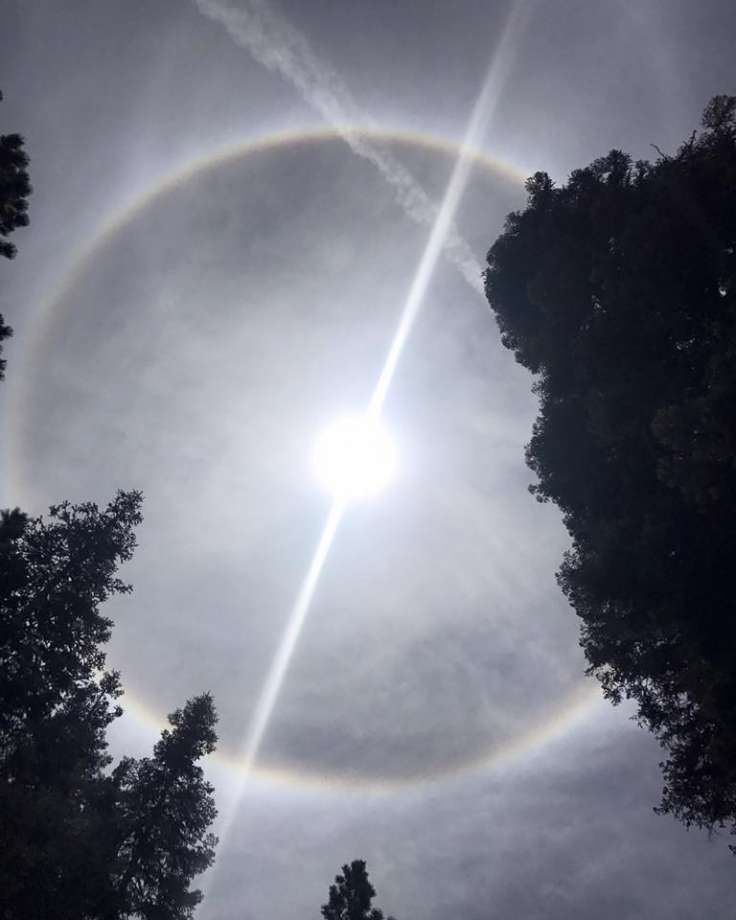 Solar halo in Tahoe, California