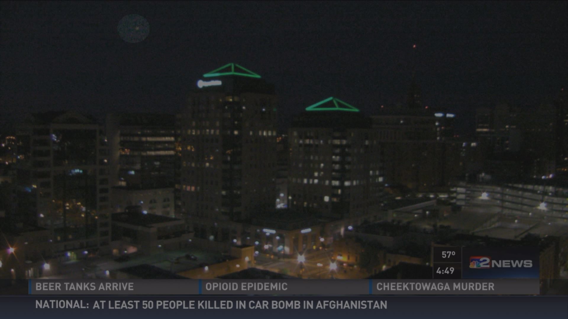 Weather cam catches meteor over downtown Buffalo