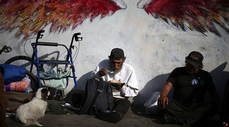 Click to enlarge homeless men