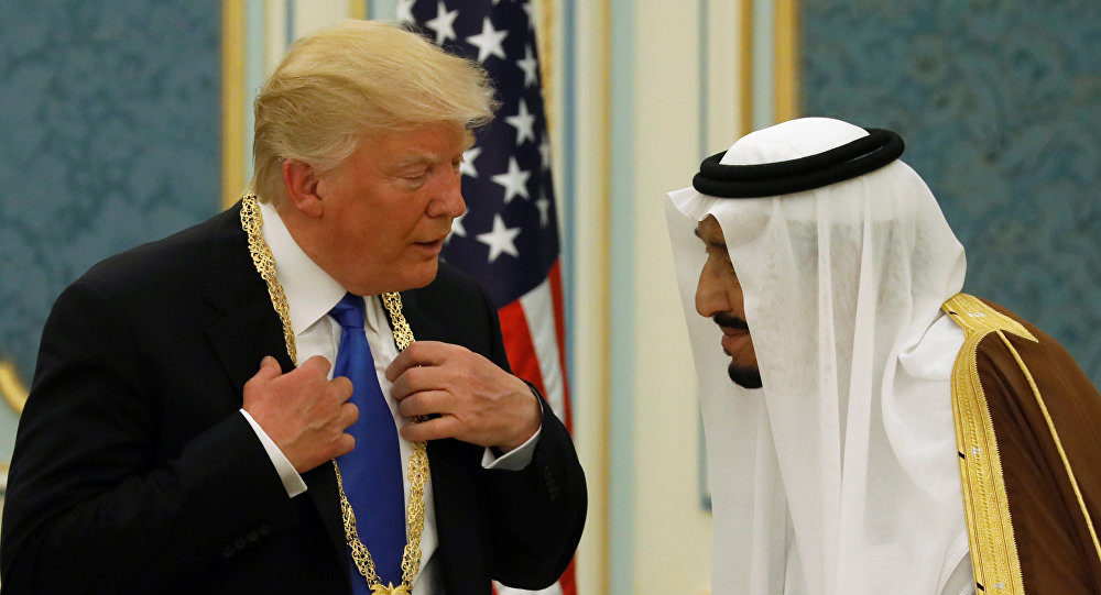Donald Trump with King Salman