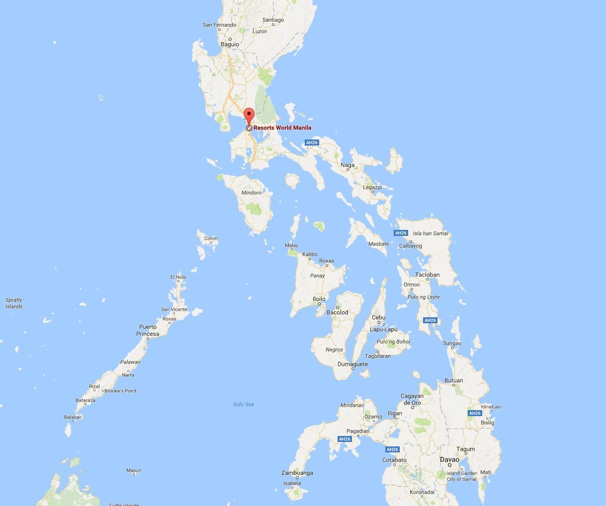 Click to enlarge Map of Philippines