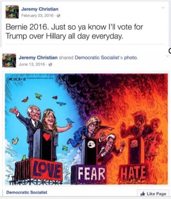 Click to enlarge extremism politics