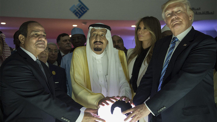 Trump with orb