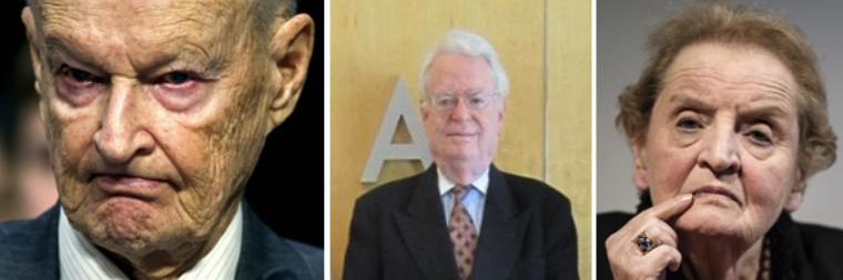 Zbigniew Brzezinski, David Aaron, Madeleine Albright