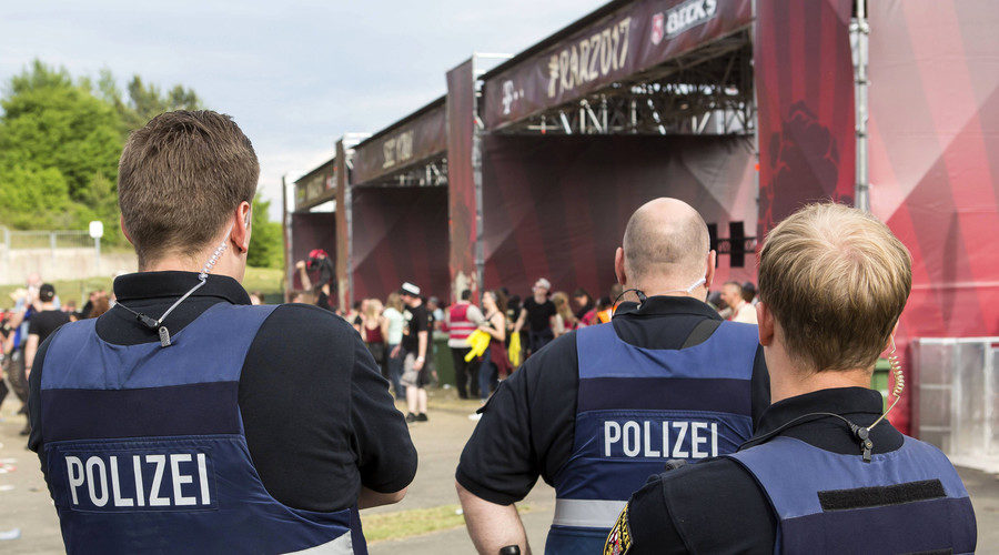 Policemen at Rock am Ring Festival June 2, 2017