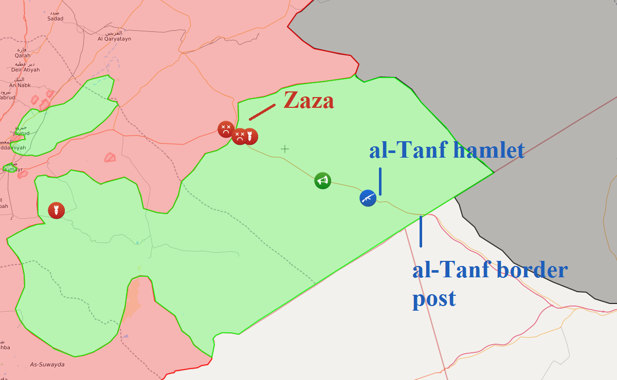 map of southern syria