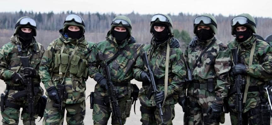 Russian National Guardsmen army soldiers