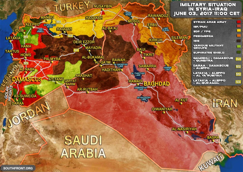 Syria battle map
