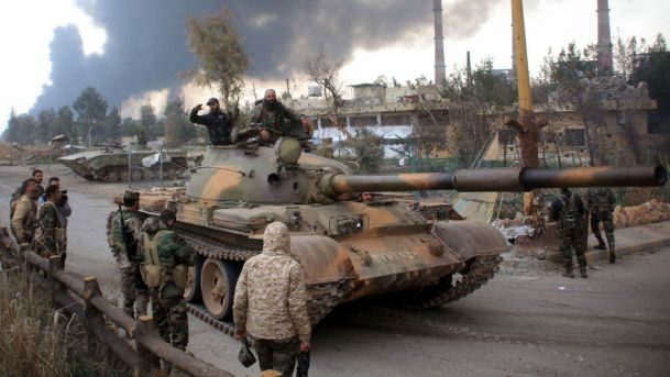 Syrian army tanks