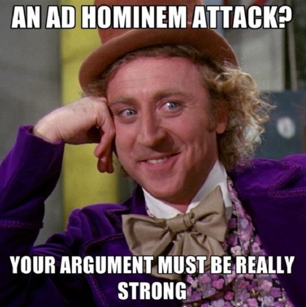 Click to enlarge ad hominem attack