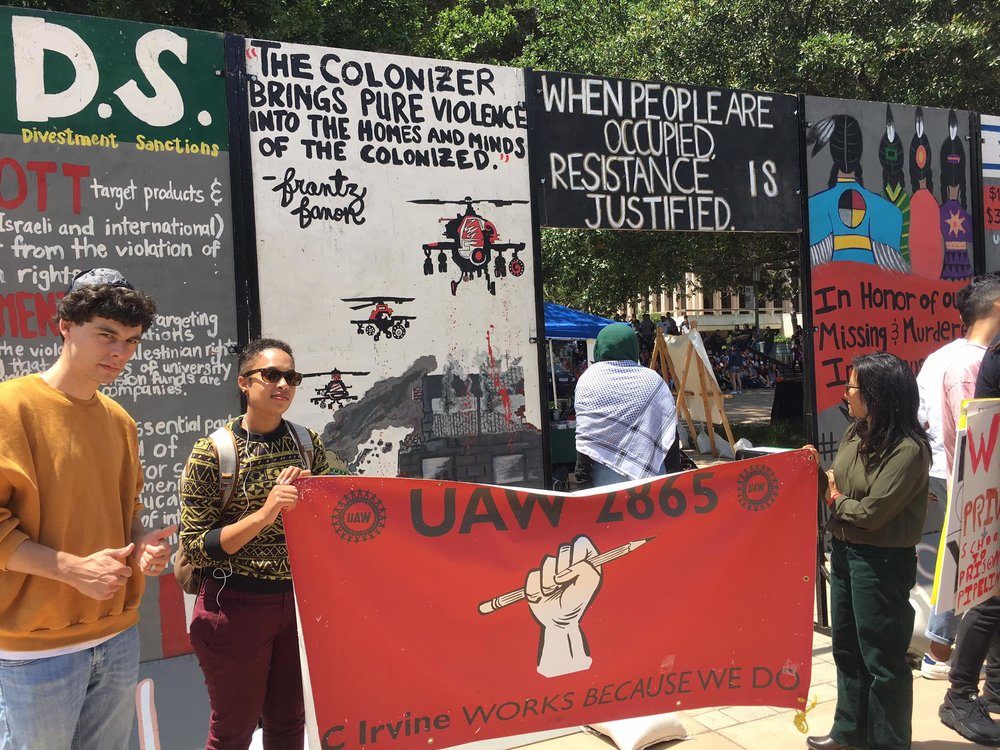 Click to enlarge Protest palestine UC Irvine