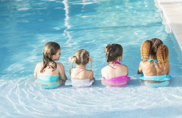 kids in pool