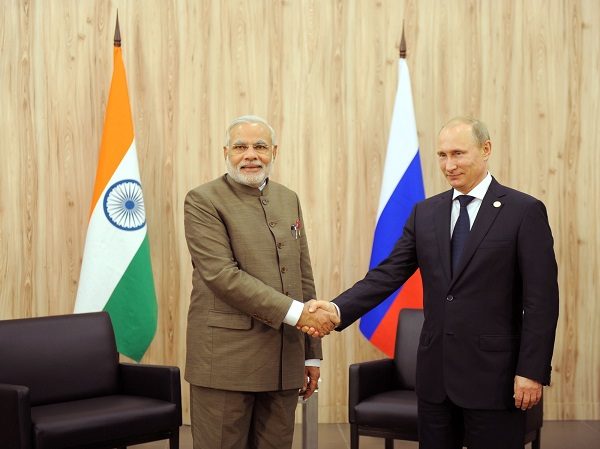 Russian President Putin and Indian Prime Minister Modi 