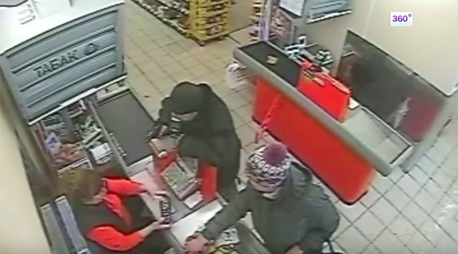 Russian supermarket robbery