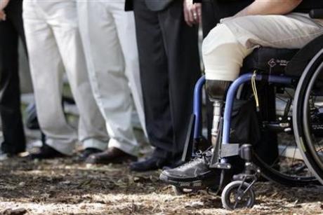 Click to enlarge Wounded Iraq war veteran