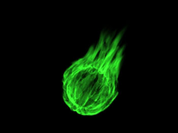 Green Fireball Illistration