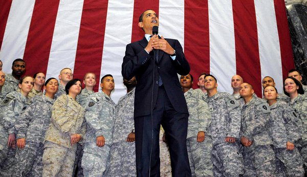 Obama & Troops