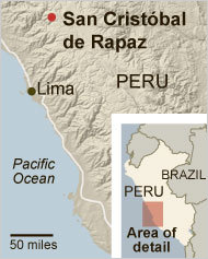Click to enlarge San Cristobal de Rapaz map