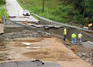 flood bridge out in TN