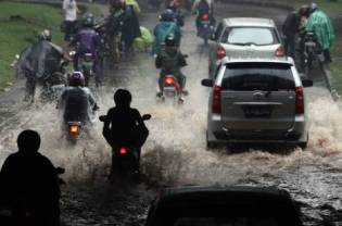 Heavy rains in Jakarta