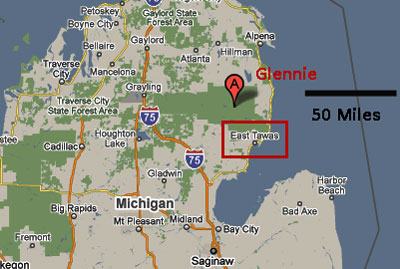 Michigan area map