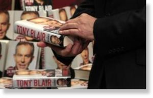 Tony Blair's book is being subversively moved