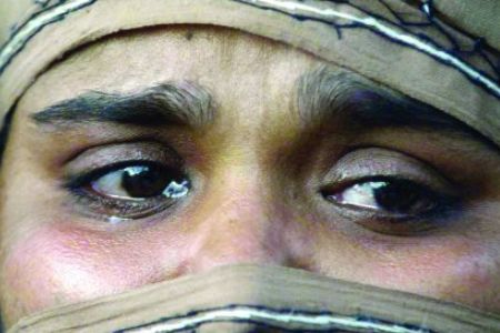 abused woman
