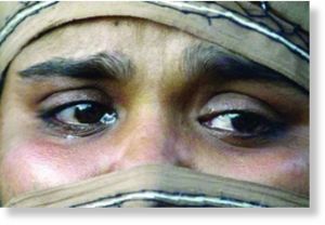 abused woman
