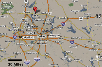 Texas area map