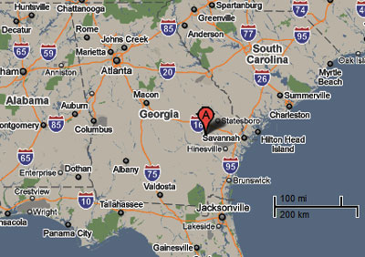 Click to enlarge Georgia area map