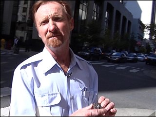Click to enlarge Jimmy Duncan with Meteorite