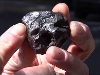Click to enlarge Jimmy Duncan with Meteorite_2