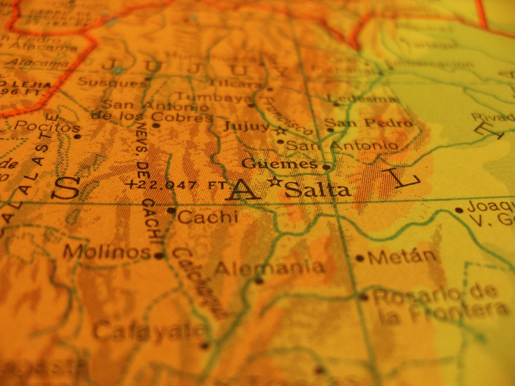 Argentina area map